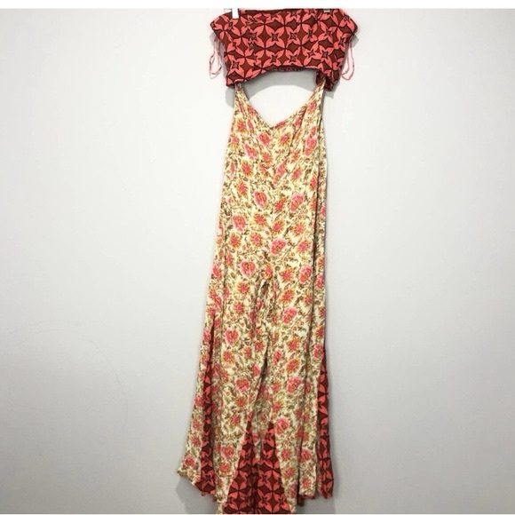 Free People Juliet Strapless Cut Out Jumpsuit Size M - Picture 5 of 8